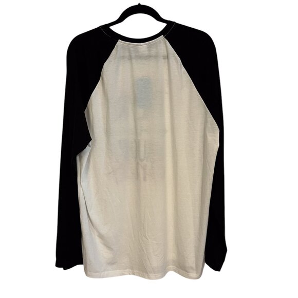 Christmas Dear Santa White Black Red Holiday Long Sleeve T-Shirt Mens:  2XL - Picture 4 of 7